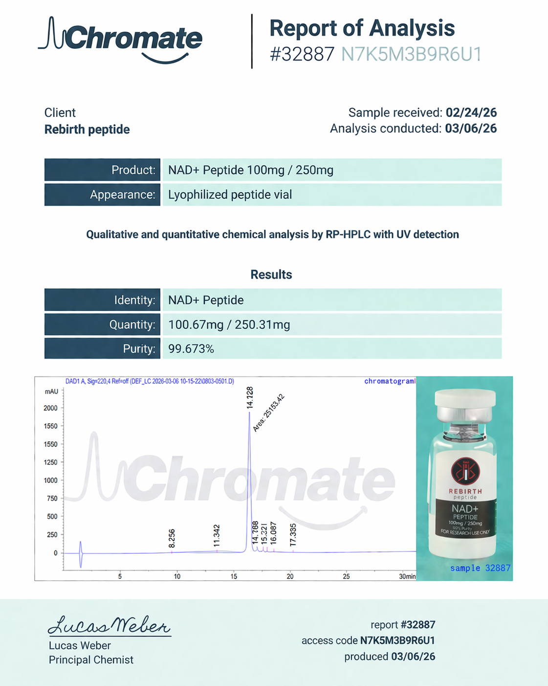 NAD+ Peptide 100mg / 250mg | NAD+ Peptide 100mg / 250mg